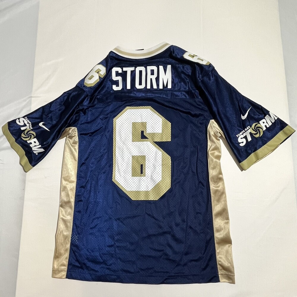 Vintage Tampa Bay Storm Nike Team AFL Arena League Football #6 Jersey Buccaneers